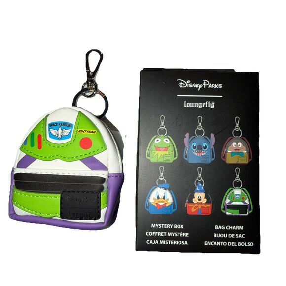 Buzz Lightyear Mini Backpack Bag Charm Keychain Loungefly 2026 - Picture 2 of 4